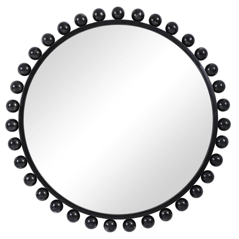 Uttermost Uttermost Cyra Black Round Mirror