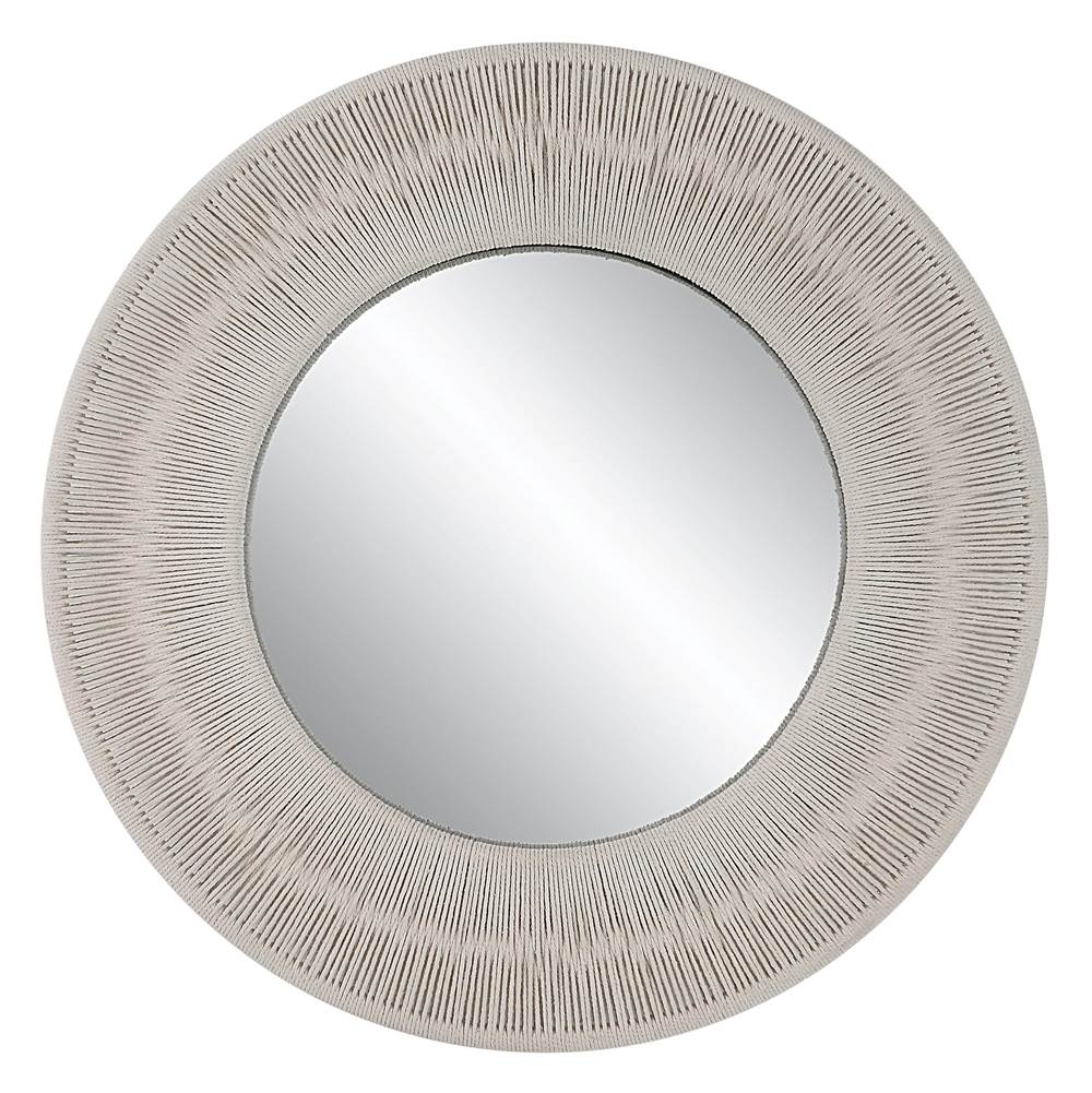 Uttermost Sailor''s Knot White Small Round Mirror
