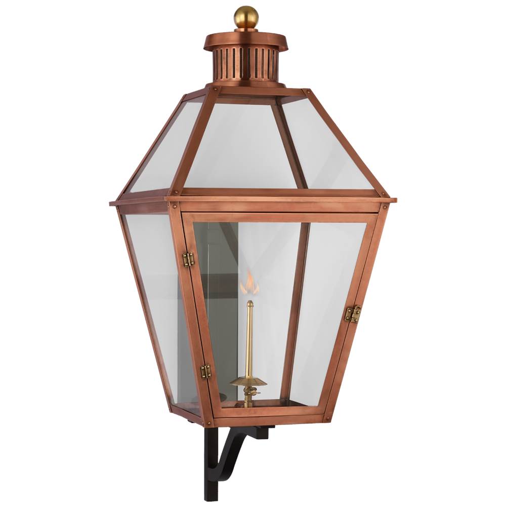 Visual Comfort Signature Collection Stratford XL Bracketed Gas Wall Lantern