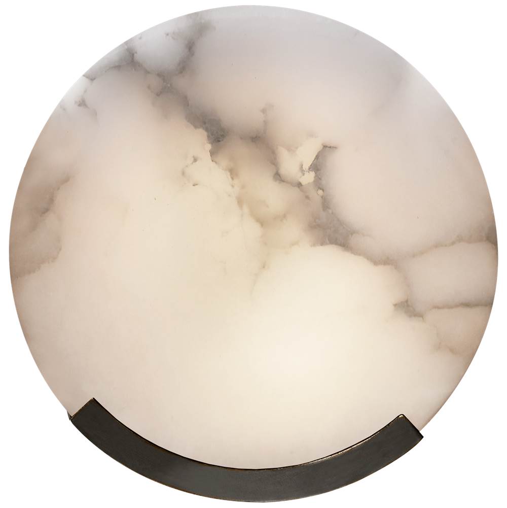 Visual Comfort Signature Collection Melange Sconce in Bronze with Alabaster