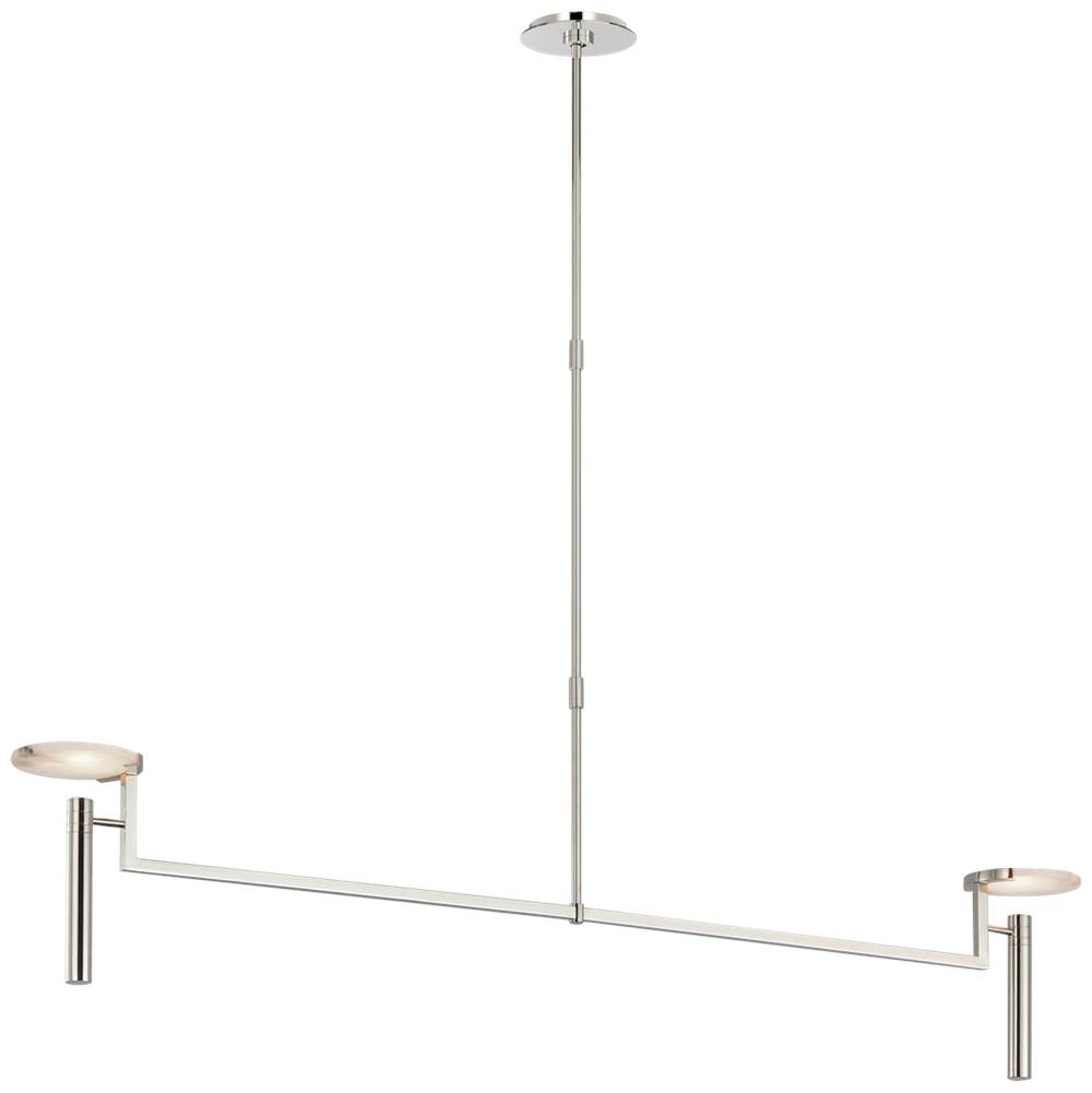 Visual Comfort Signature Collection Melange Extra Large Floating Disc Linear Chandelier