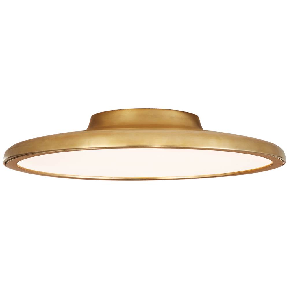 Visual Comfort Signature Collection Dot 16'' Flush Mount in Natural Brass
