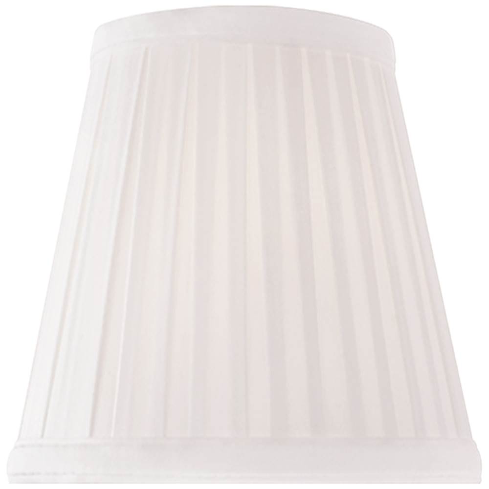 Visual Comfort Signature Collection 5'' Silk Pleat Candle Clip Ralph Lauren Shade