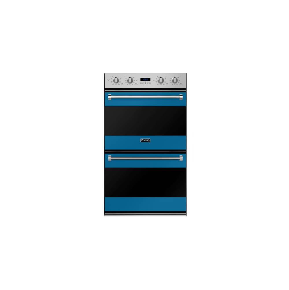 Viking 30''W. Double Electric Thermal-Convection Oven-Alluvial Blue
