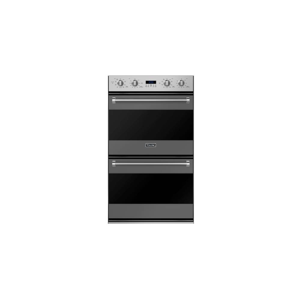 Viking 30''W. Double Electric Thermal-Convection Oven-Damascus Grey
