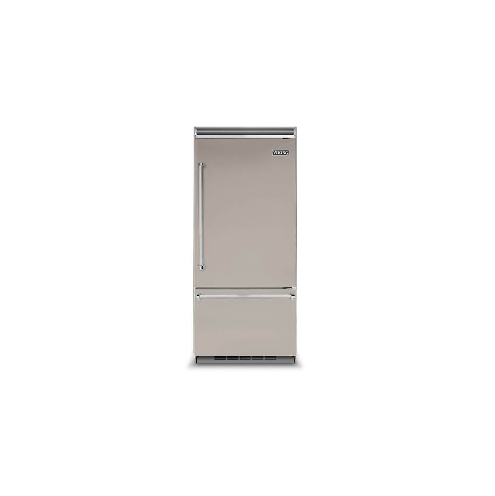 Viking 36''W. Bi Bottom-Mount Refrigerator/Freezer (Rh)-Pacific Grey