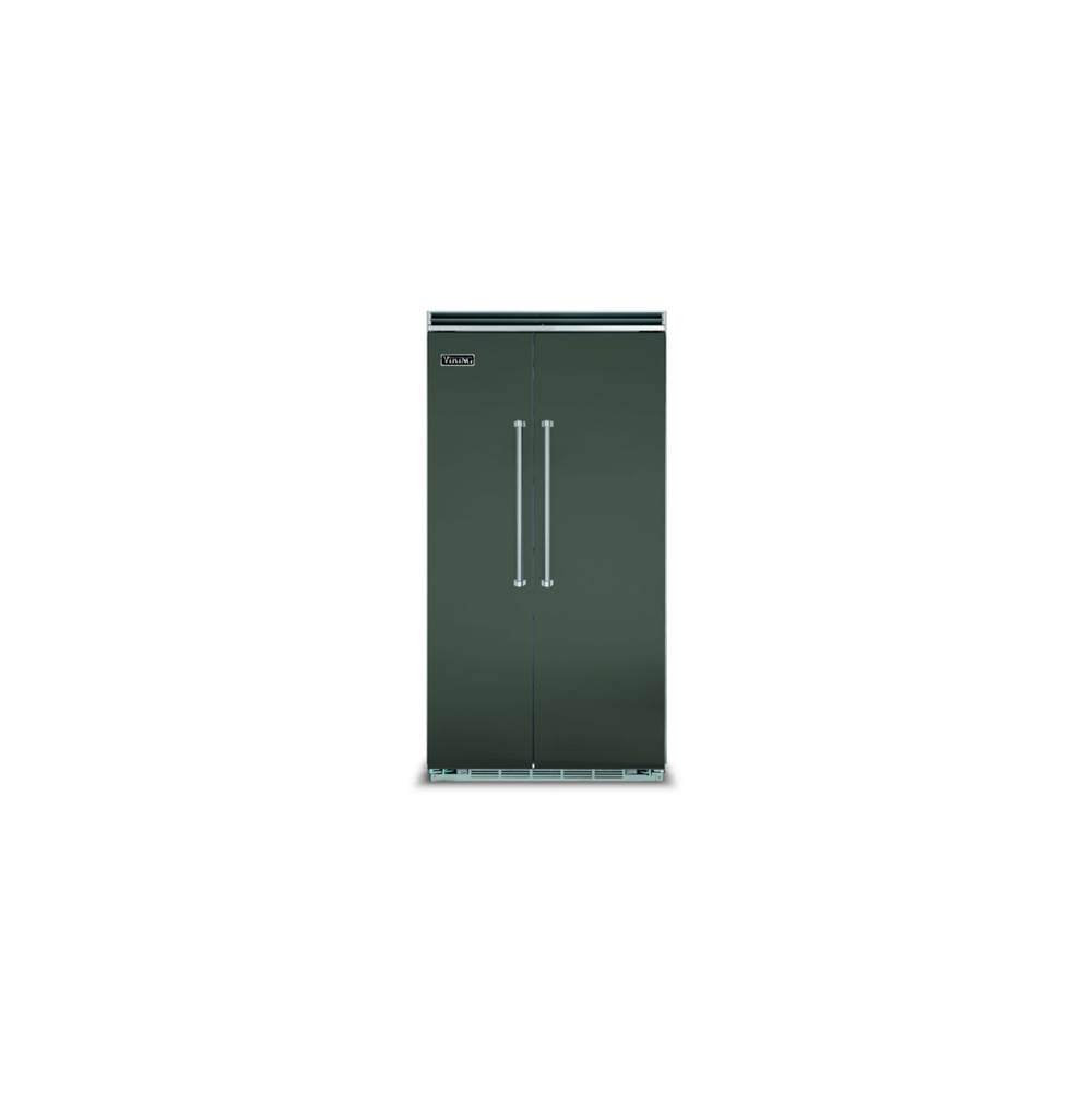 Viking 42''W. Bi Side-By-Side Refrigerator/Freezer-Blackforest Green