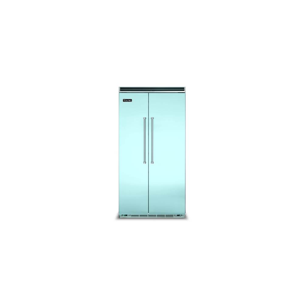 Viking 42''W. Bi Side-By-Side Refrigerator/Freezer-Bywater Blue