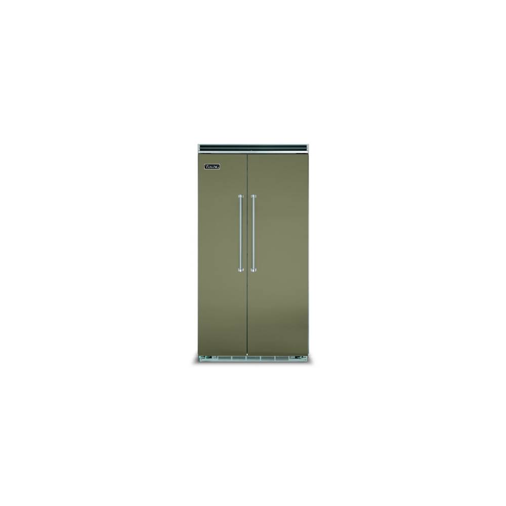 Viking 42''W. Bi Side-By-Side Refrigerator/Freezer-Cypress Green