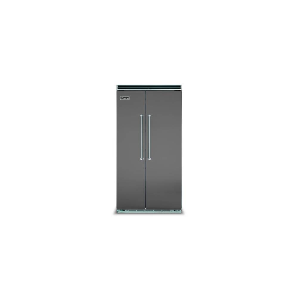 Viking 42''W. Bi Side-By-Side Refrigerator/Freezer-Damascus Grey
