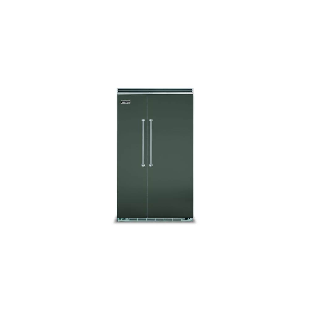 Viking 48''W. Bi Side-By-Side Refrigerator/Freezer-Blackforest Green