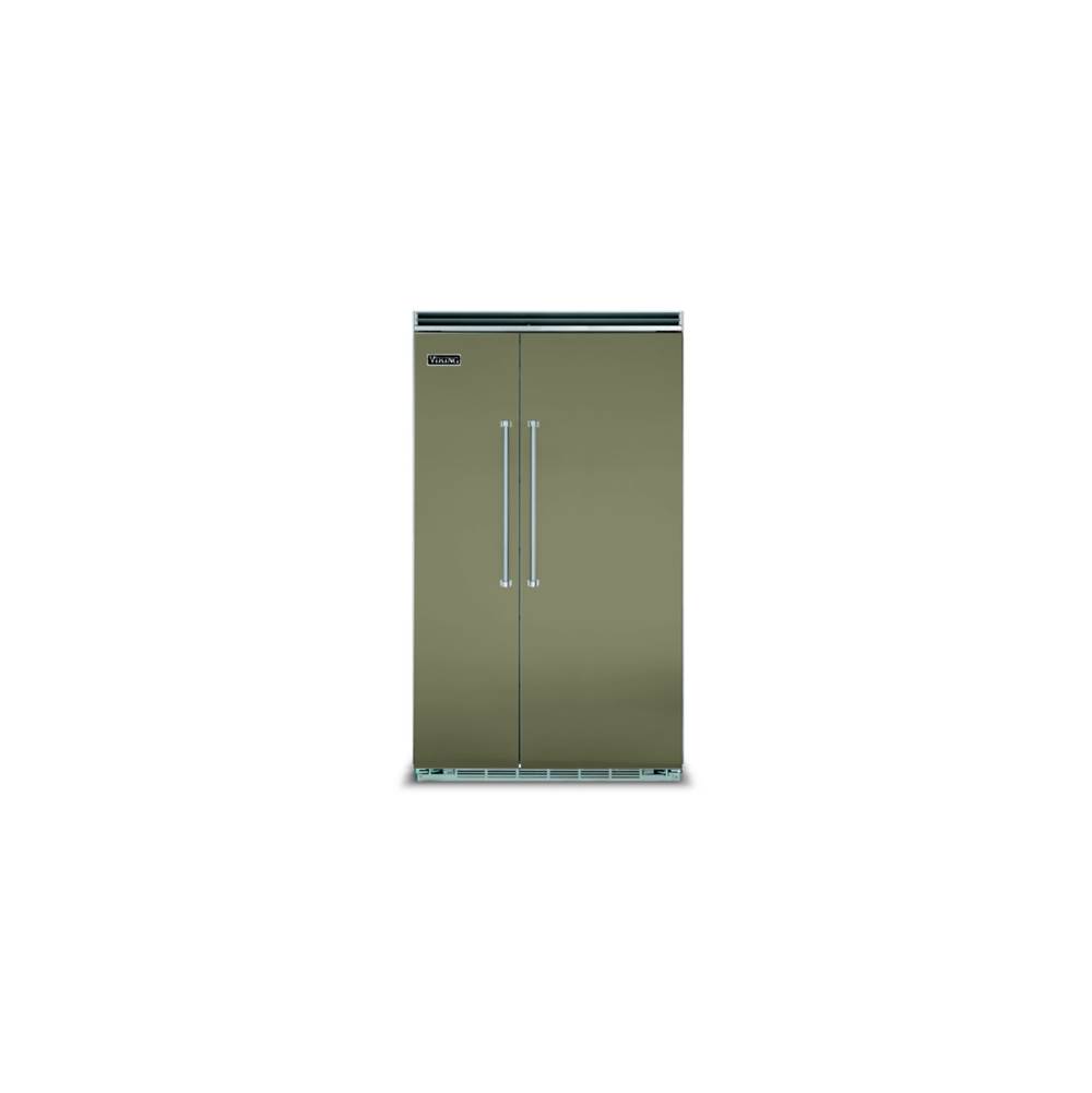 Viking 48''W. Bi Side-By-Side Refrigerator/Freezer-Cypress Green