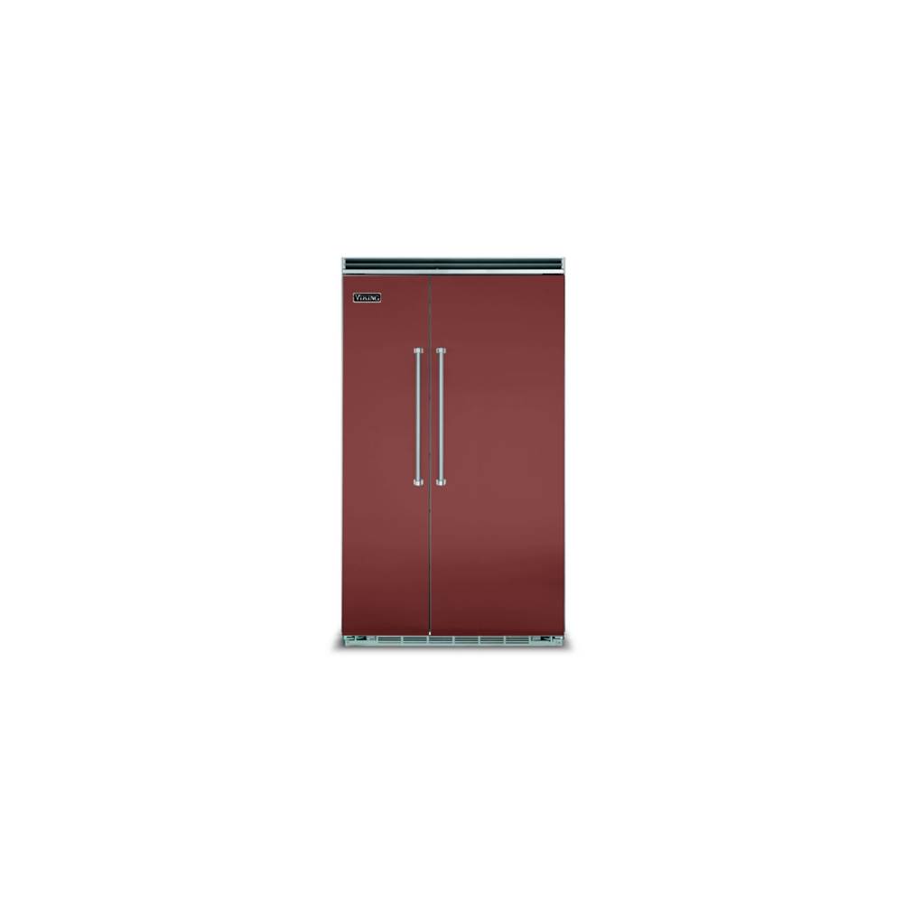 Viking 48''W. Bi Side-By-Side Refrigerator/Freezer-Reduction Red