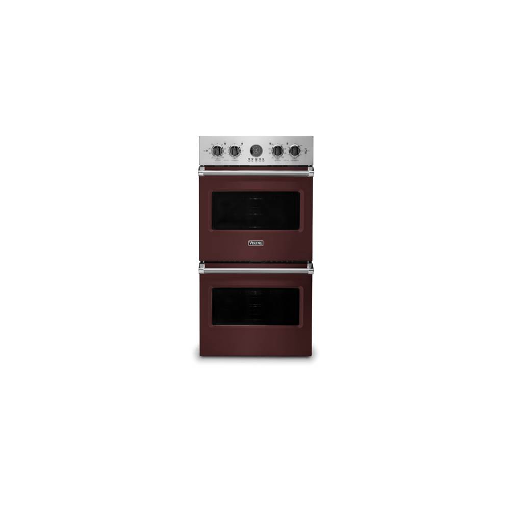 Viking 27''W. Electric Double Thermal Convection Oven-Kalamata Red