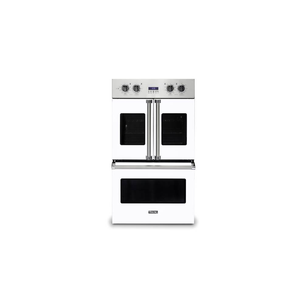 Viking 30''W. French-Door Double Built-In Electric Thermal Convection Oven-White