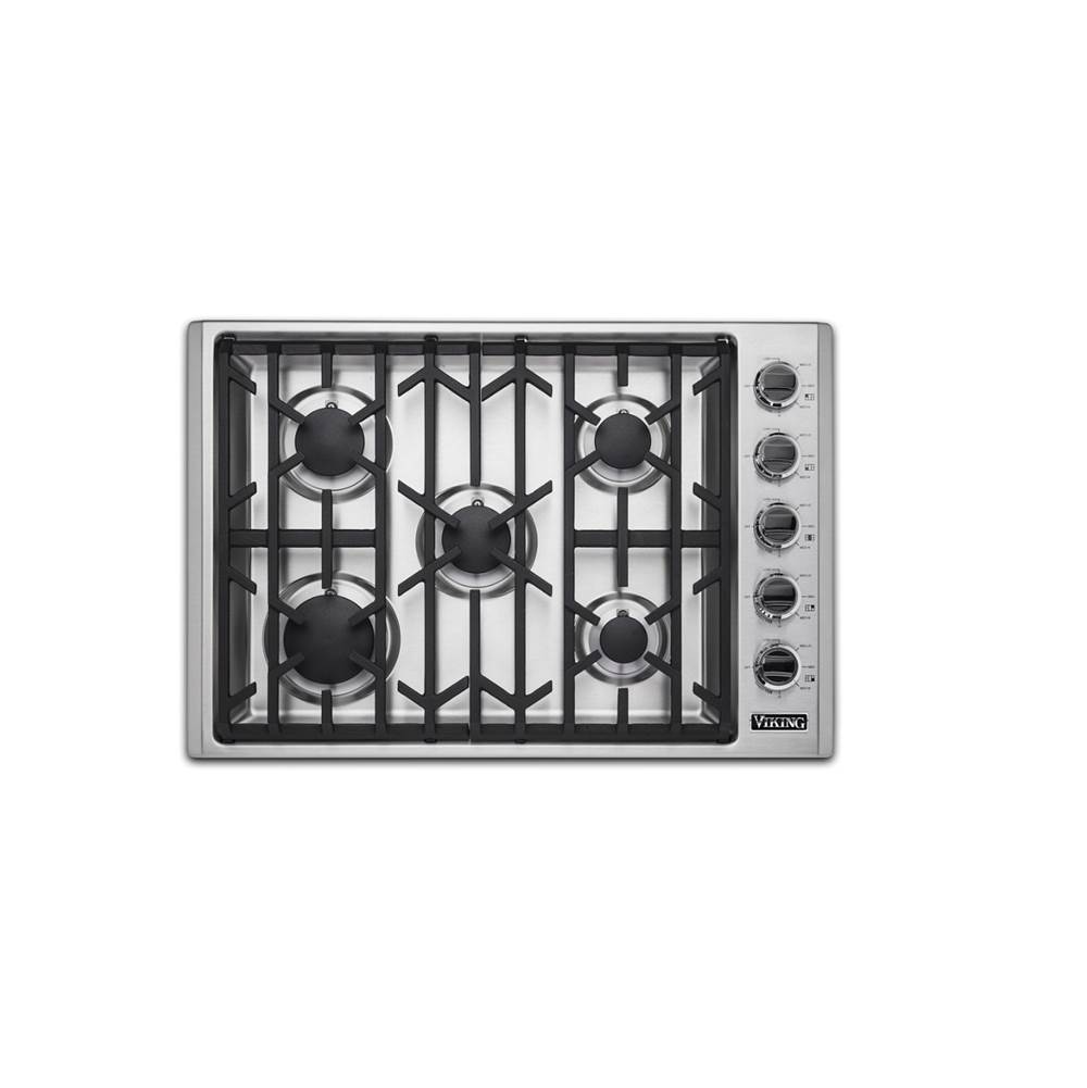 Viking 30''W. Gas Cooktop-5 Burners-Stainless-LP