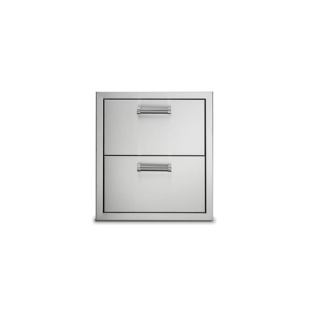 Viking 19''W. Double Drawers-Stainless