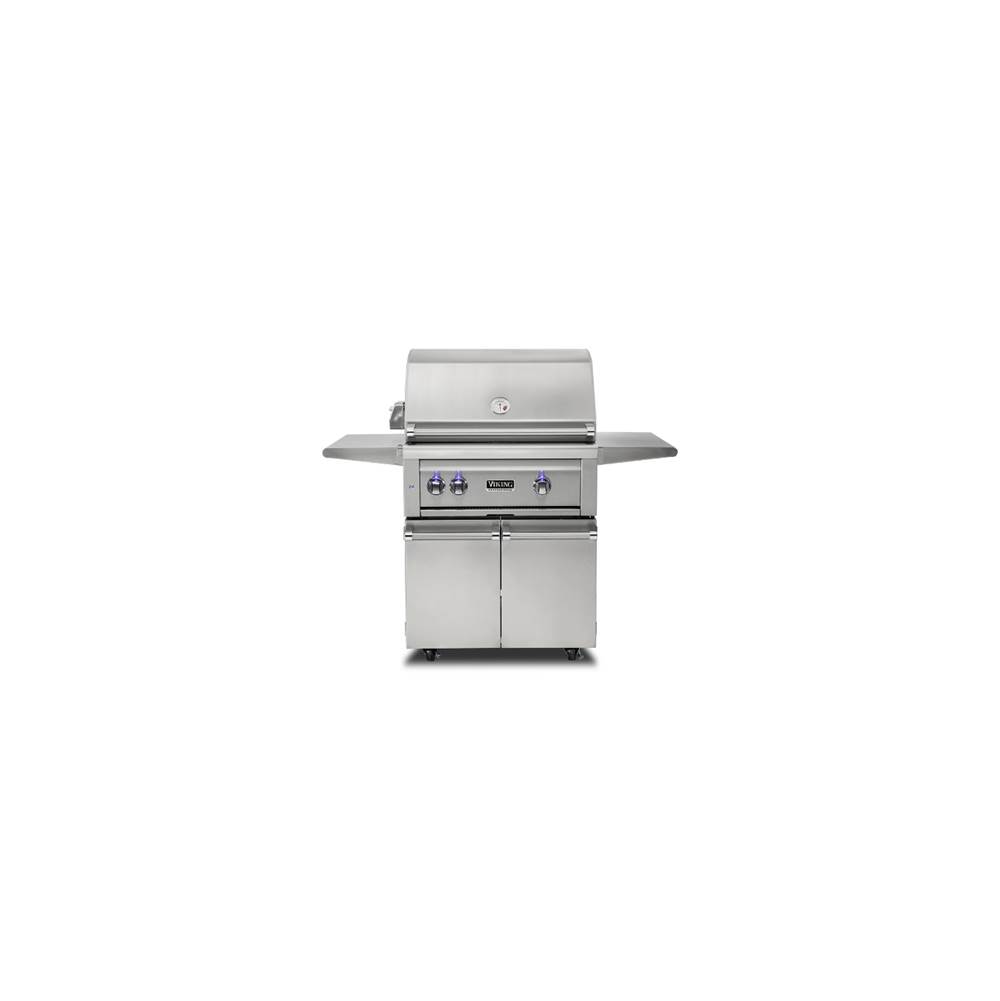 Viking 30'' Freestanding Grill with ProSear Burner and Rotisserie -LP-Stainless Steel