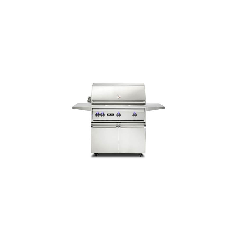 Viking 36'' Freestanding Grill with ProSear Burner and Rotisserie -NG-Stainless Steel