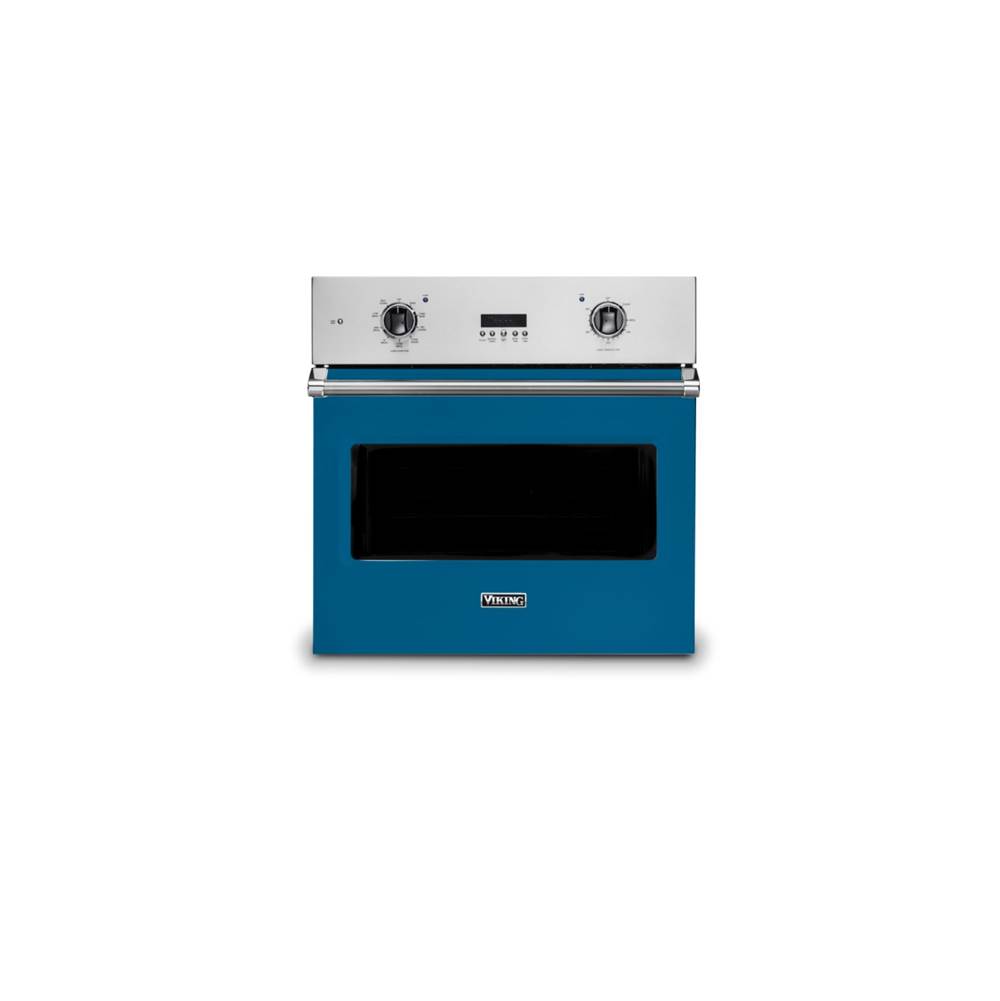 Viking 30''W. Electric Single Thermal Convection Oven-Alluvial Blue