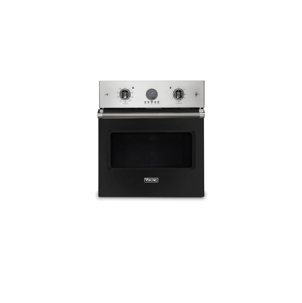 Viking 27''W. Electric Single Thermal Convection Oven-Cast Black