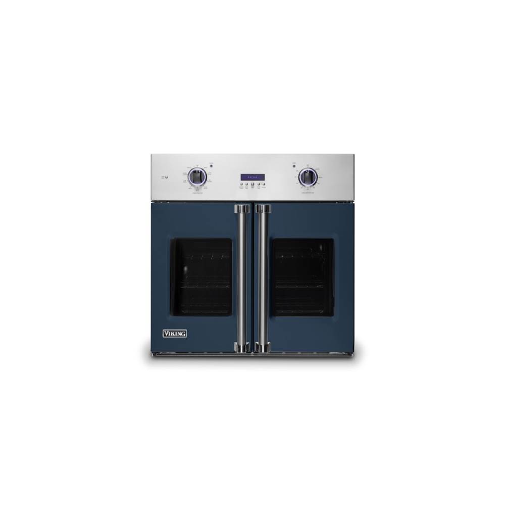 Viking 30''W. French-Door Single Built-In Electric Thermal Convection Oven-Slate Blue