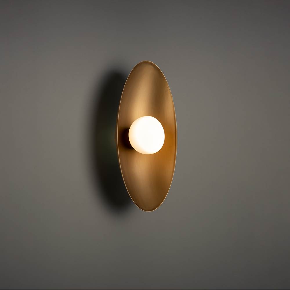 WAC Lighting Glamour 18'' LED Wall Sconce 2700K in Brushed Aged Brass