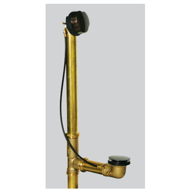 Watco Manufacturing Cable Activated Bath Waste - Tubs To 24-In - 20G Brass Brs Chrome Plated Brass Ferrule