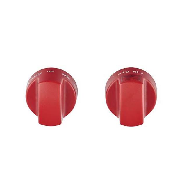 Wolf Red Knob Kit, Induction Range (Full Price Accessory)