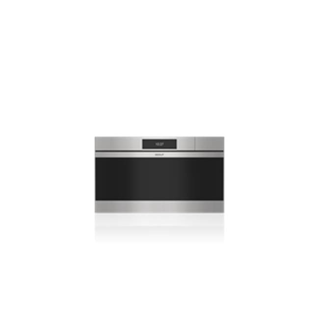Wolf 30” M Series Contemporary Stainless Steel Handleless Convection Steam