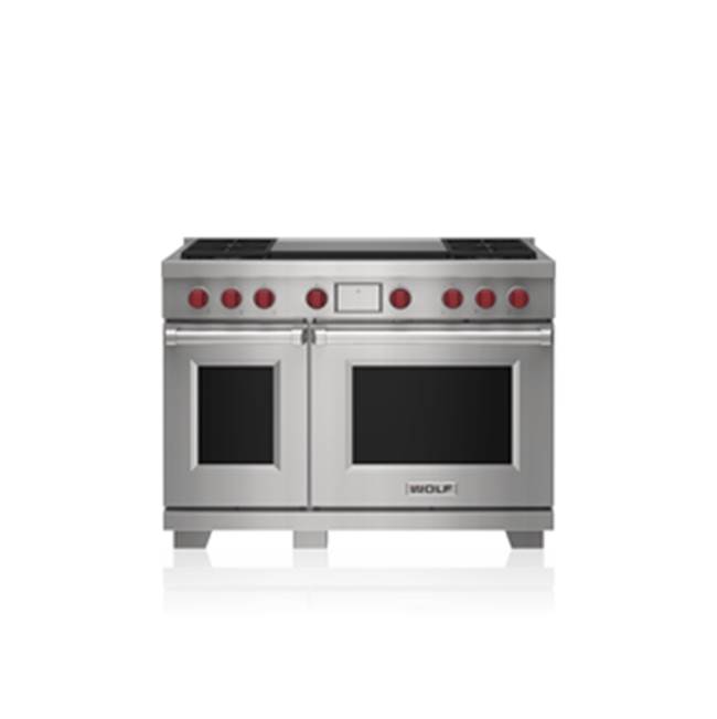 Wolf 48' Dual Fuel Range - 4 Burners And Infrared Dual Griddle - NG