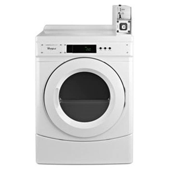 Whirlpool 27'' Commercial Electric Front-Load Dryer Featuring Factory-Installed Coin Drop With Coin Box