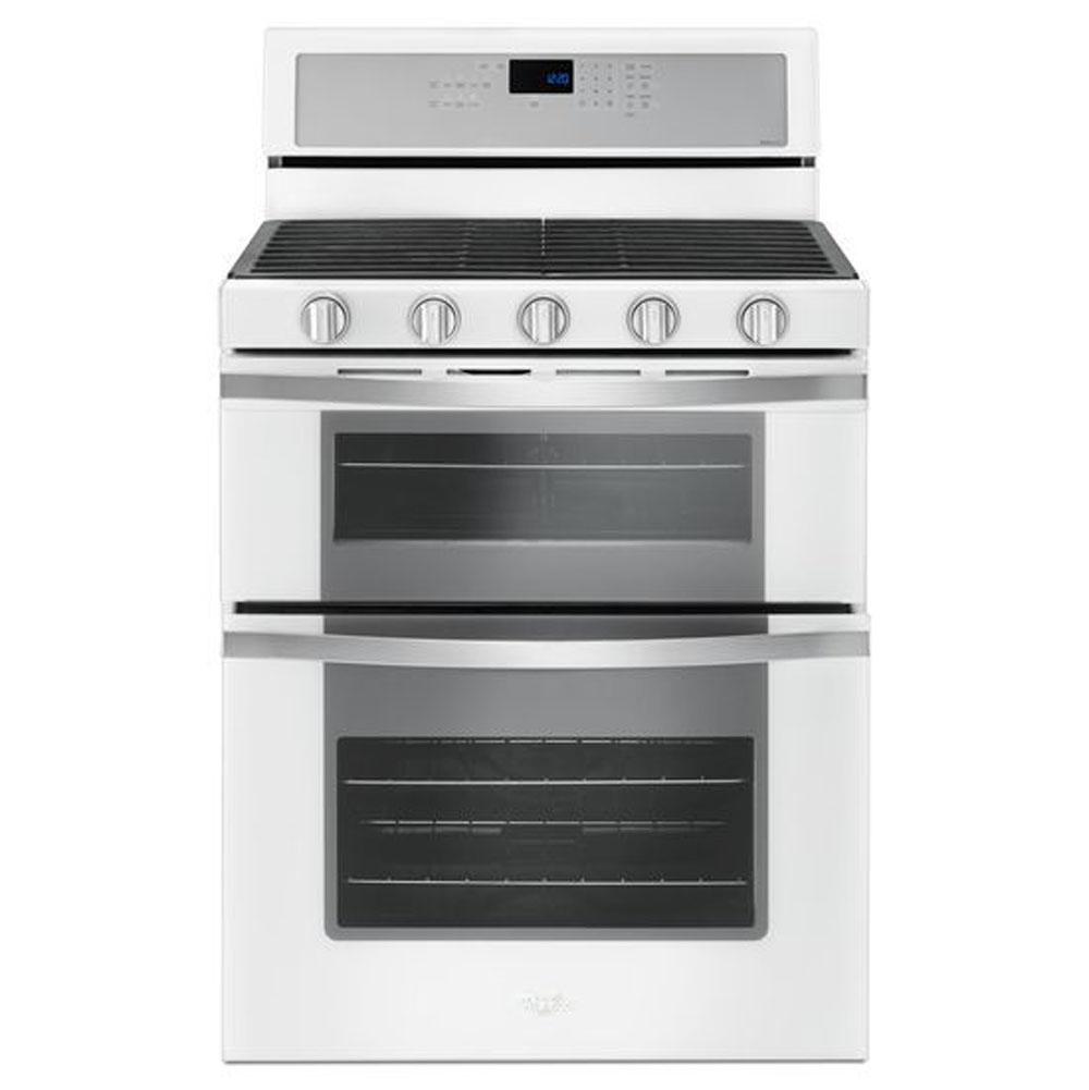 Whirlpool 6.0 Cu. Ft. Gas Double Oven Range with Center Oval Burner