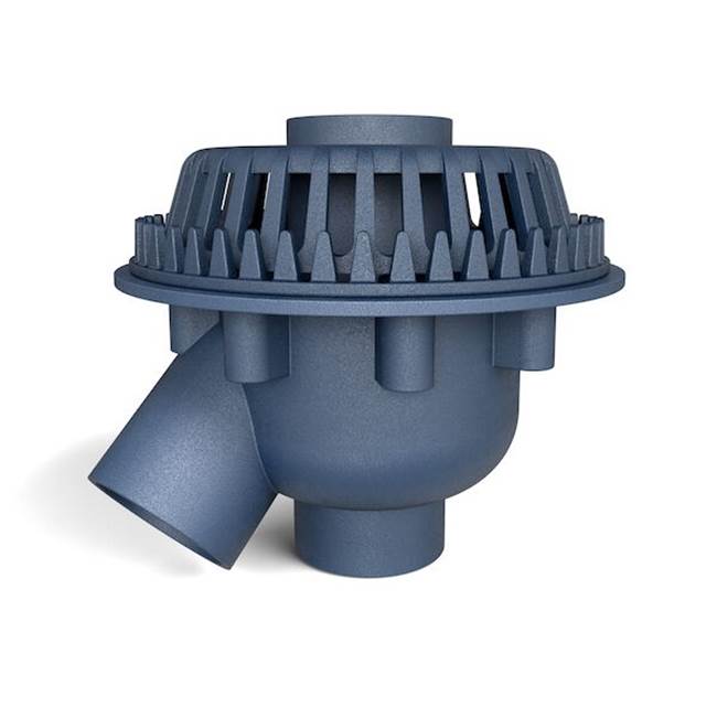 Zurn Industries 100C3 CI Bi- Functional Roof Drain w/ 3''NH Connections and Overflow Dome