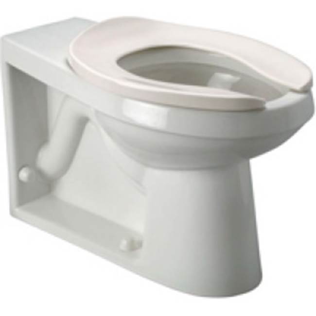 Zurn Industries Floor-Mount Siphon-Jet Toilet Bowl, Back Spud, Back Outlet, Elongated, ADA Height, ZurnSHIELD™, Vitreous China