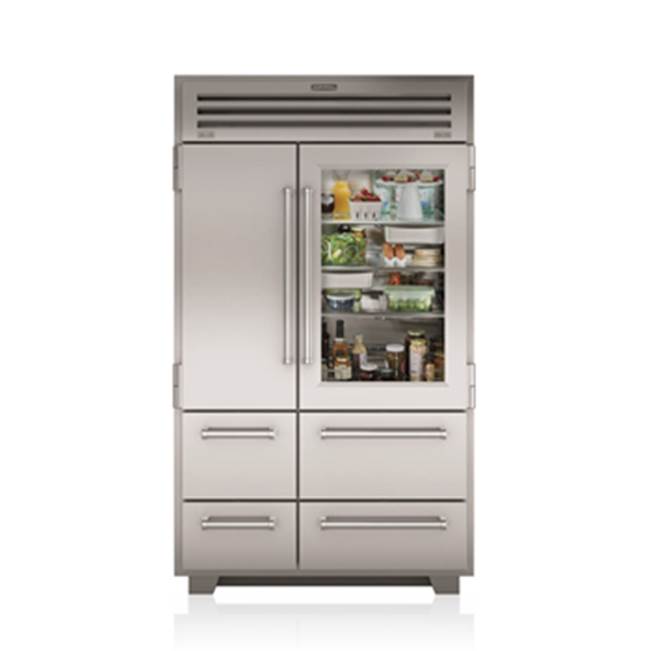 Subzero 48'' PRO Refrigerator/Freezer with Glass Door
